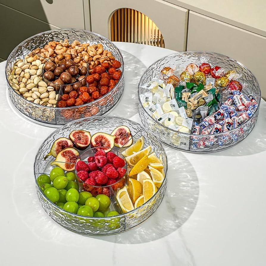 Amazon｜Fiegcit お菓子皿 来客用 菓子器 蓋付き 収納ボックス
